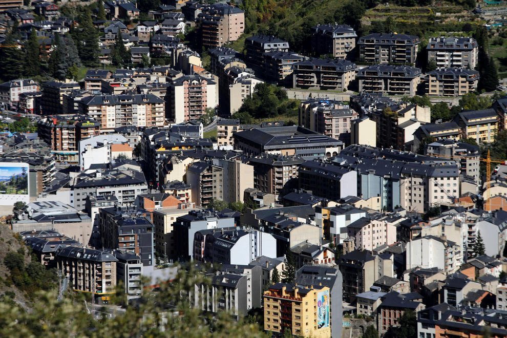 View of apartments in Andorra la Vella.