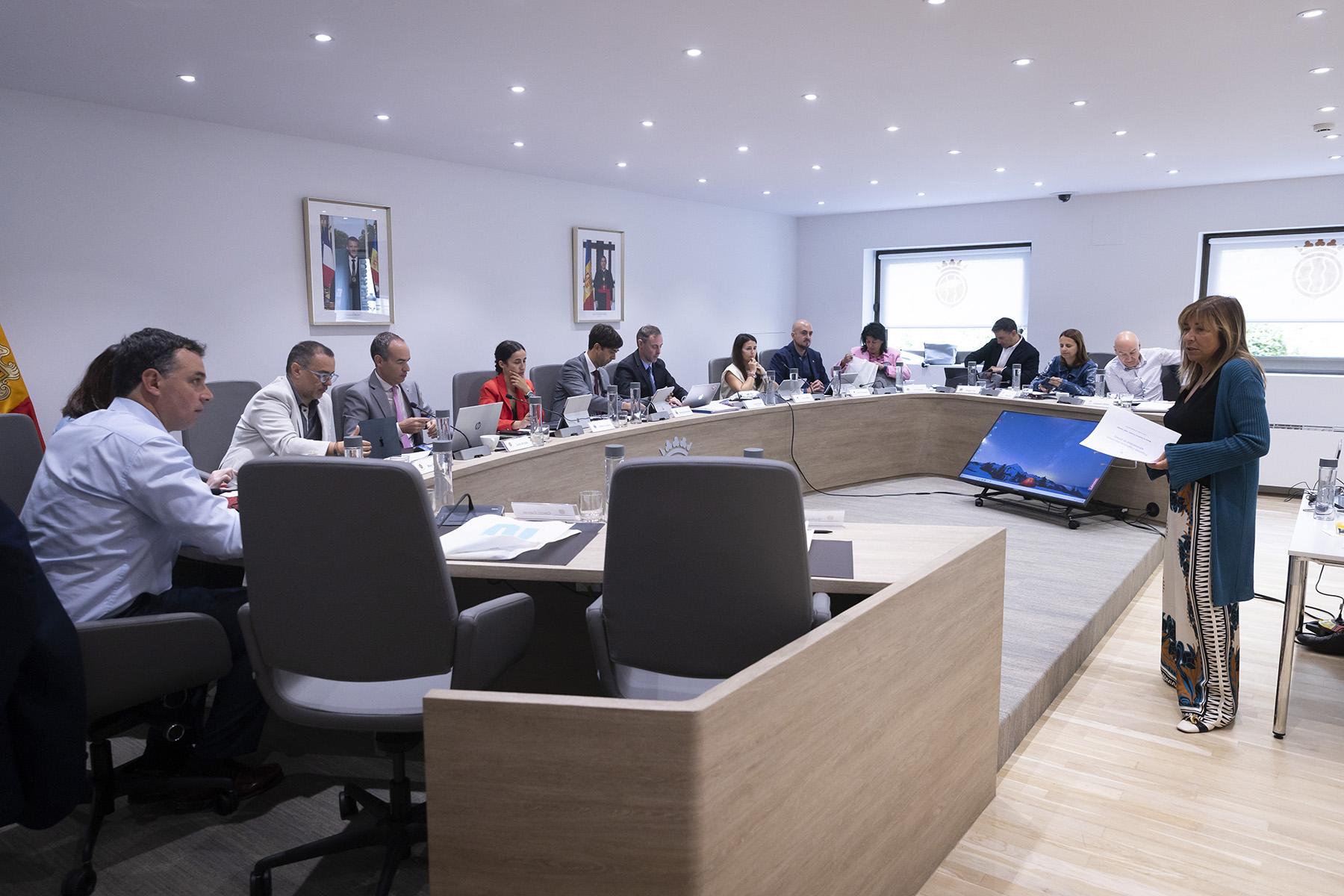 Conxita Marsol in the appearance today at the meeting of consuls