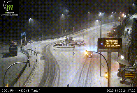 Fase groga per circular a partir de Canillo i la Massana.