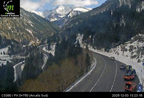 Fase groga a l'accés a Arcalís.