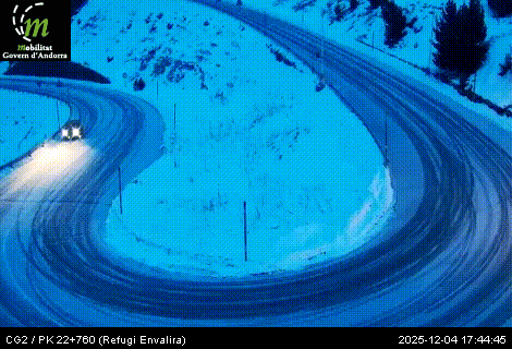 Fase groga al port d'Envalira.