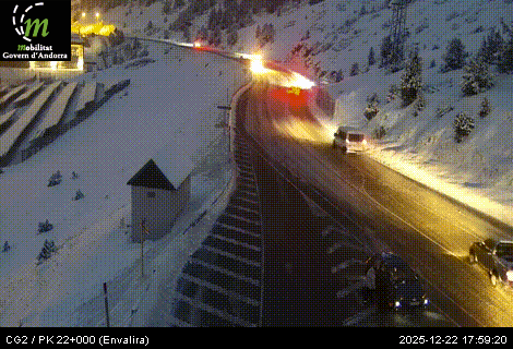 Fase groga al port d'Envalira.