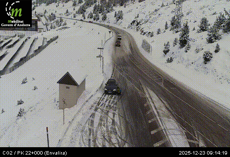 Fase groga a partir del port d'Envalira.