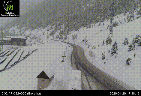 El port d'Envalira, aquesta tarda.