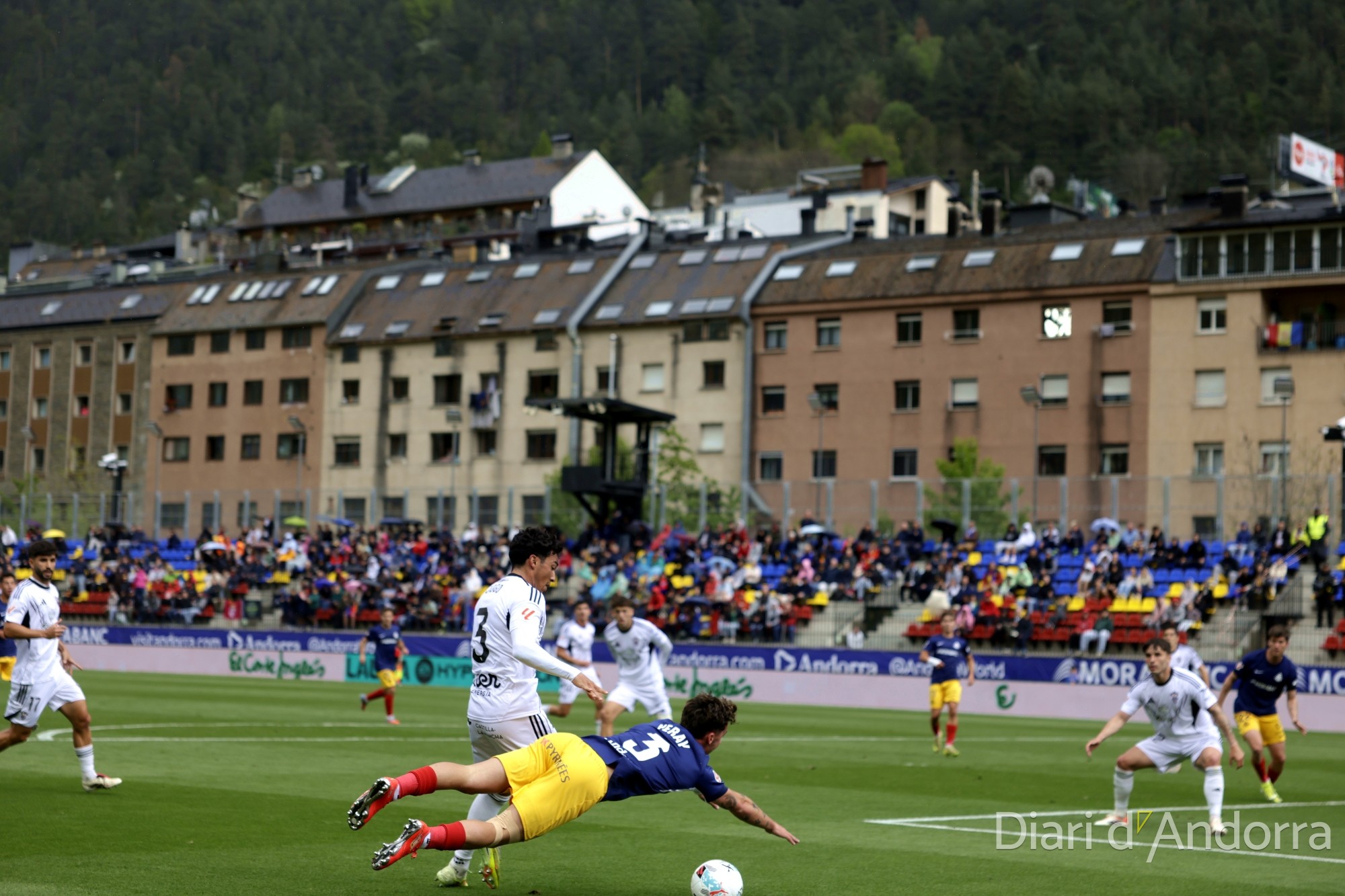 A moment of the match.
