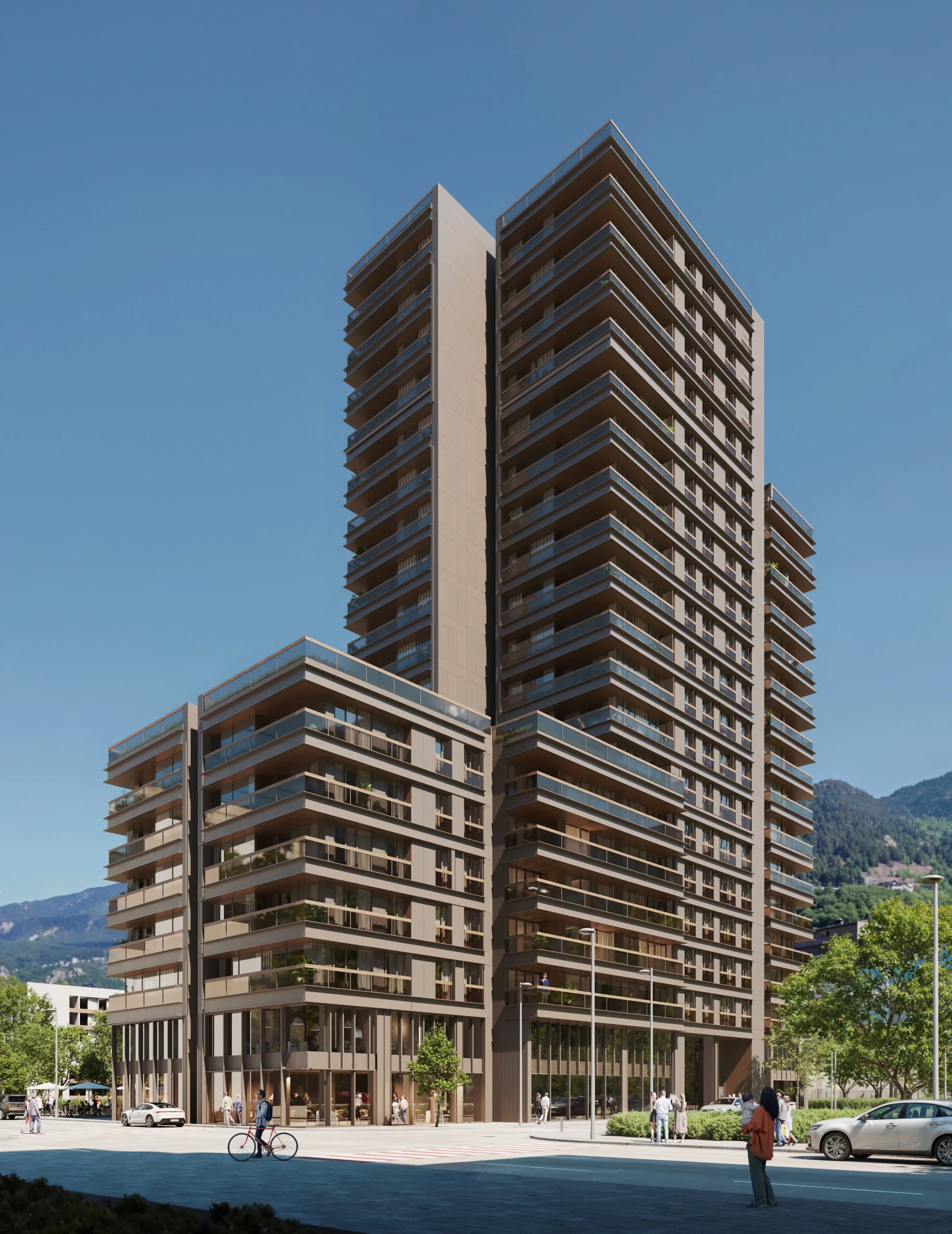 The simulation of the Metropolitan Tower.