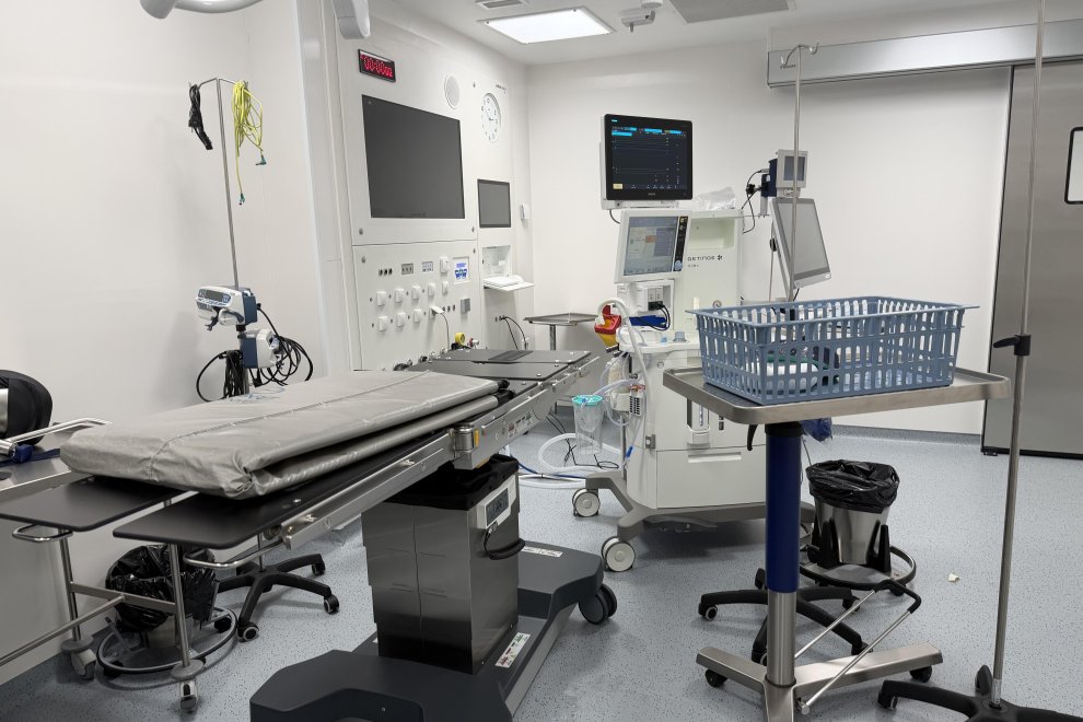 An operating theater of the hospital Nostra Senyora de Meritxell.