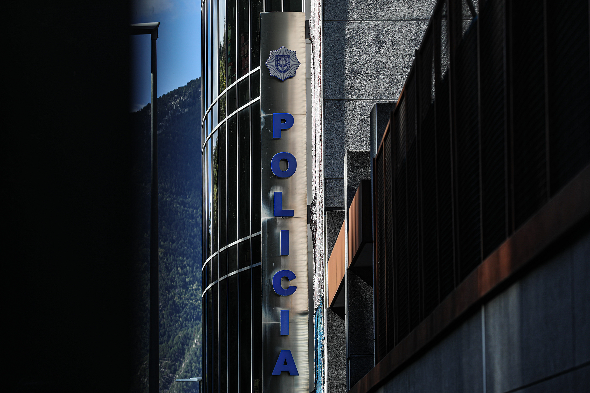 Police building.