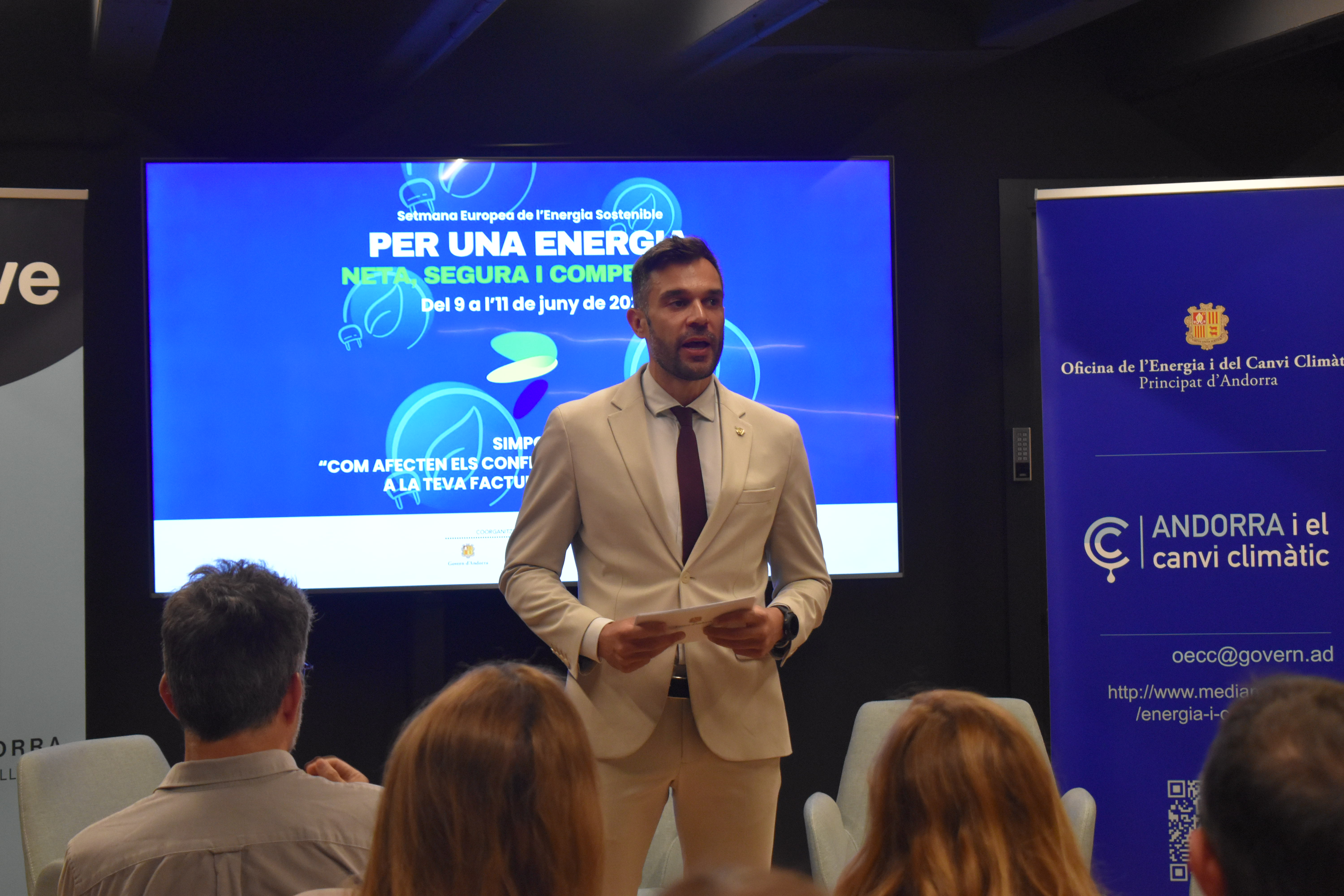 David Forné, during yesterday's round table.