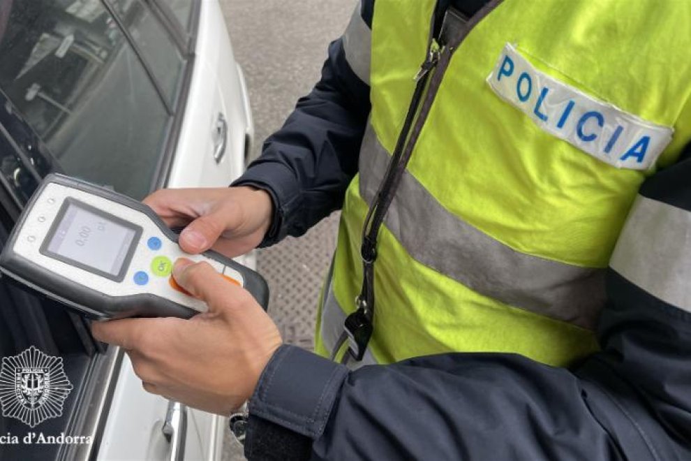 A police breathalyzer.