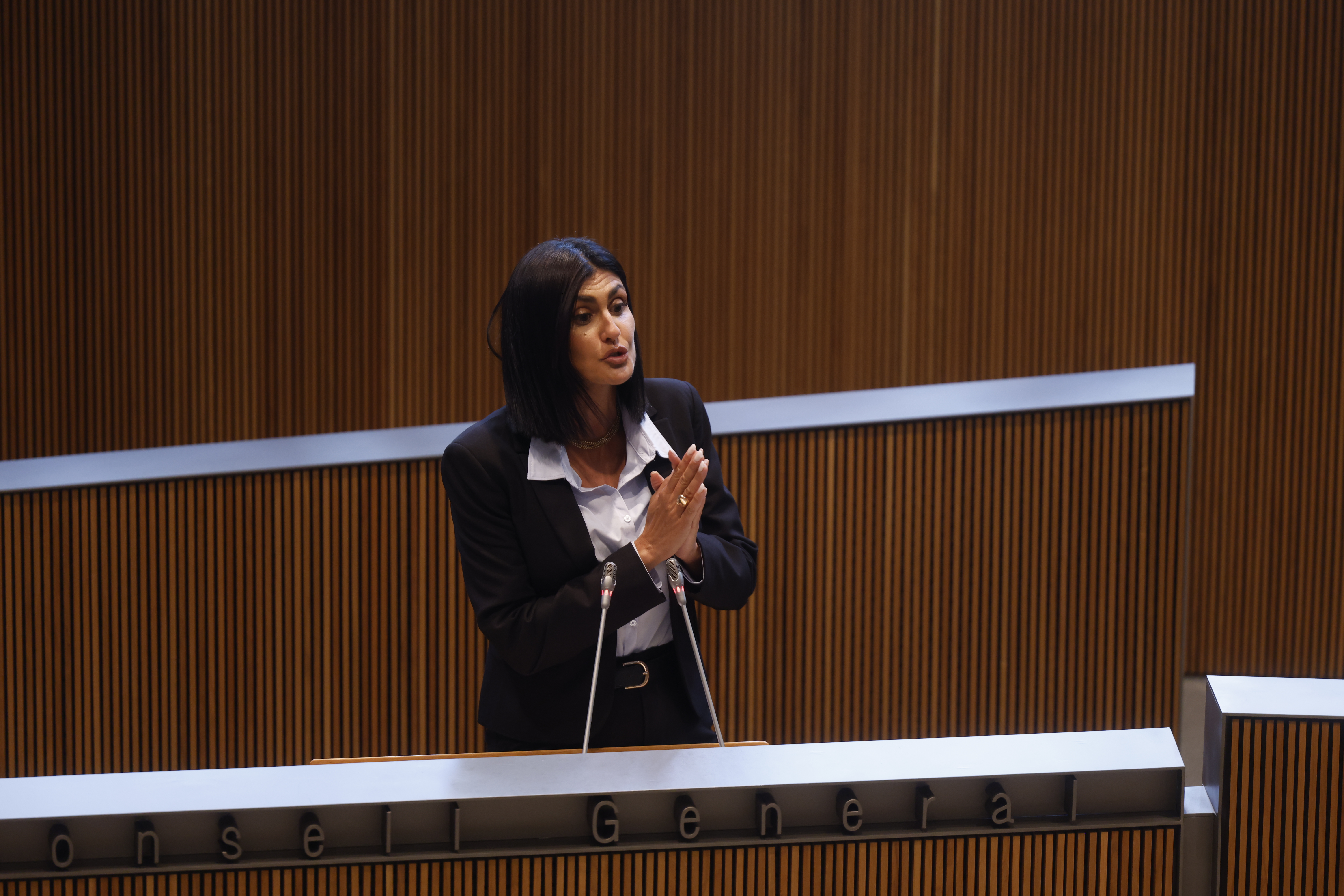 The president of the Andorra Endavant group, Carine Montaner.