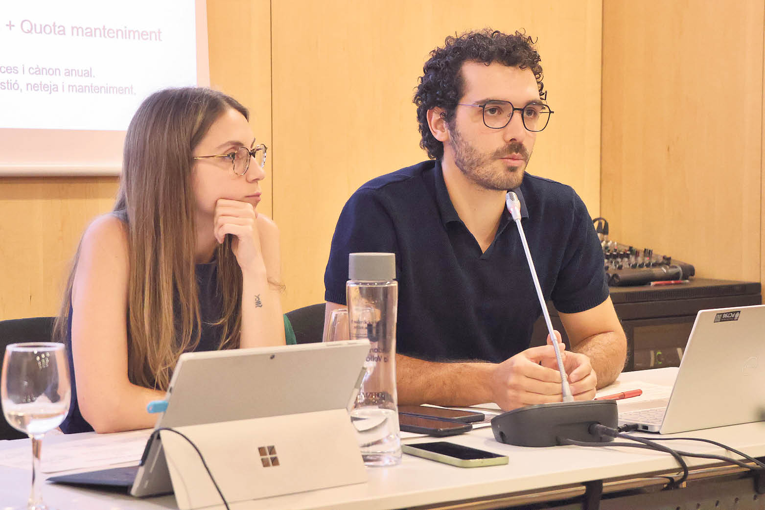 Andrea Doncel and Gerard Fontanet, yesterday