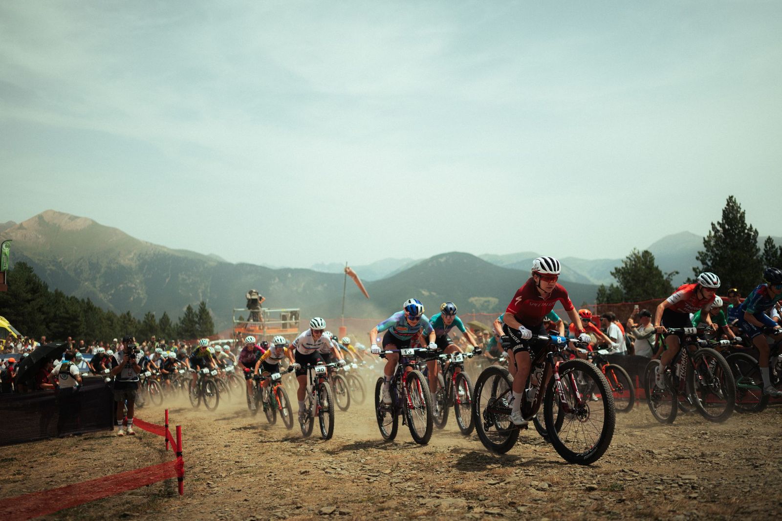 A moment from Pal Arinsal's World Cup Olympic cross country women's race.