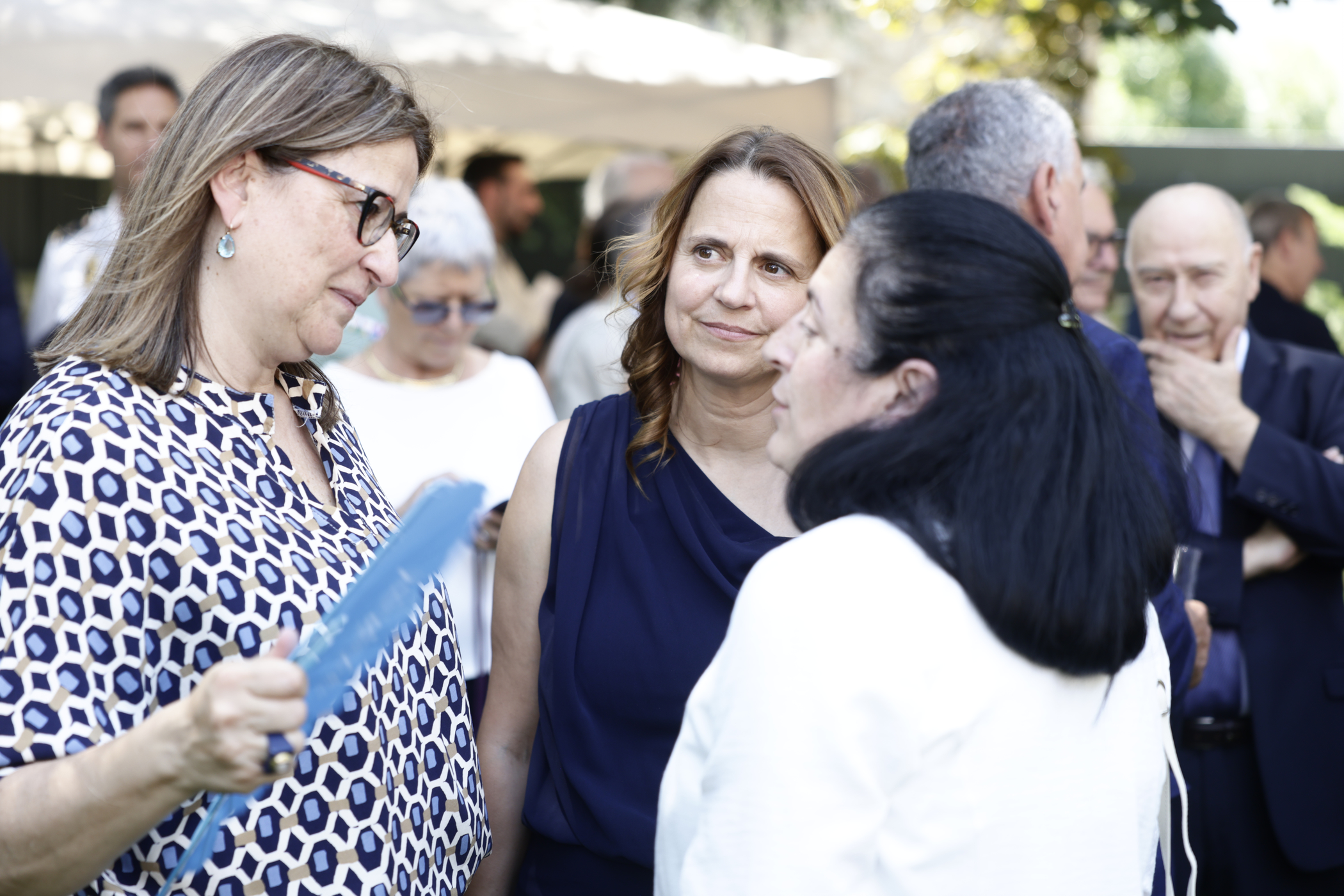 Rosa Gili during the celebration of the French national holiday.