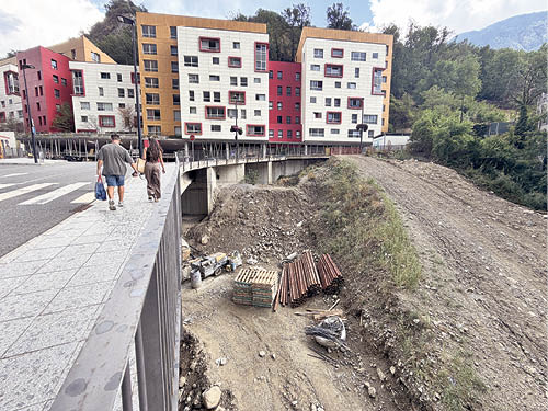 The land where the block is to be built.