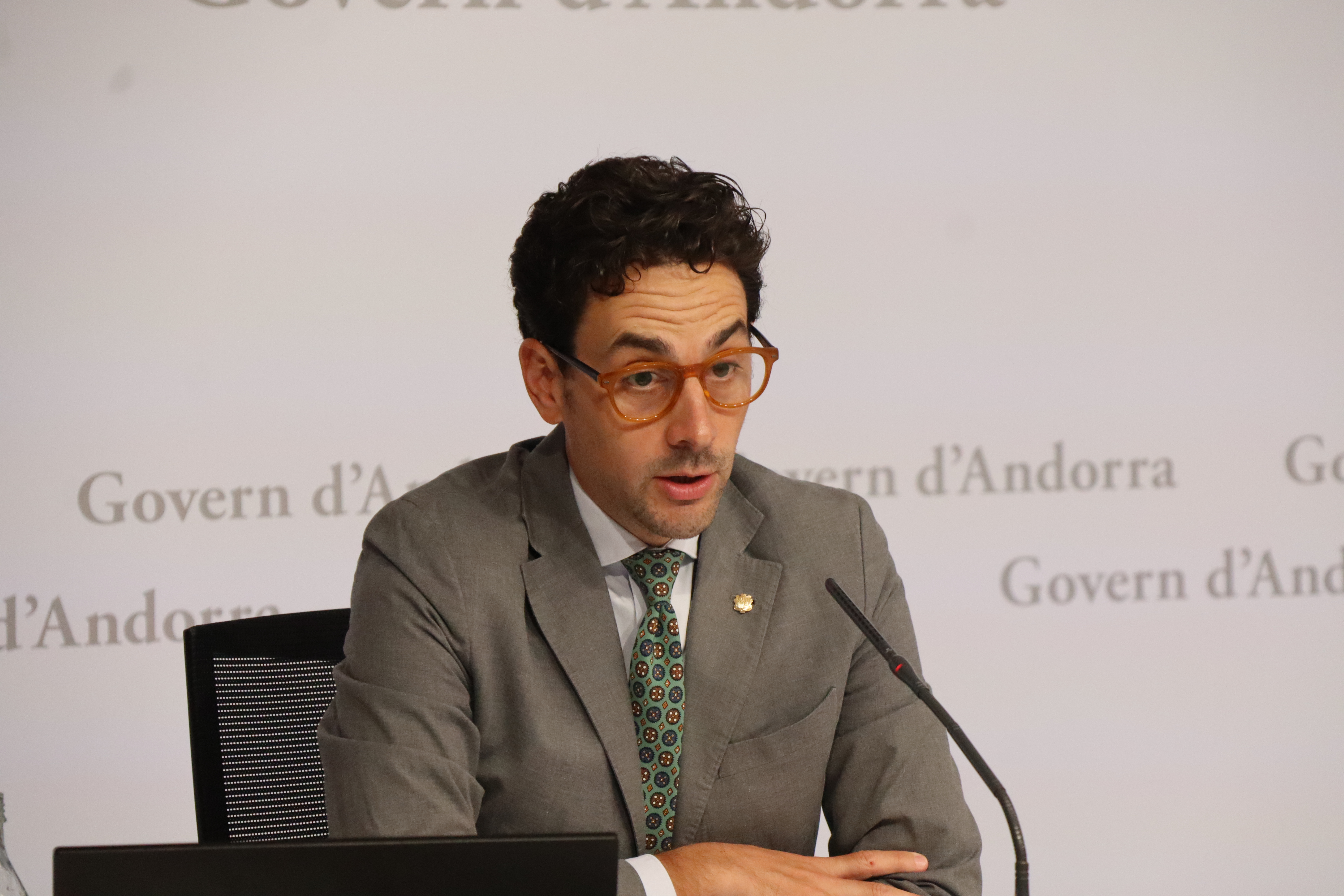 Guillem Casal, at the appearance this morning to explain the regulation to regulate the use of pyrotechnics.