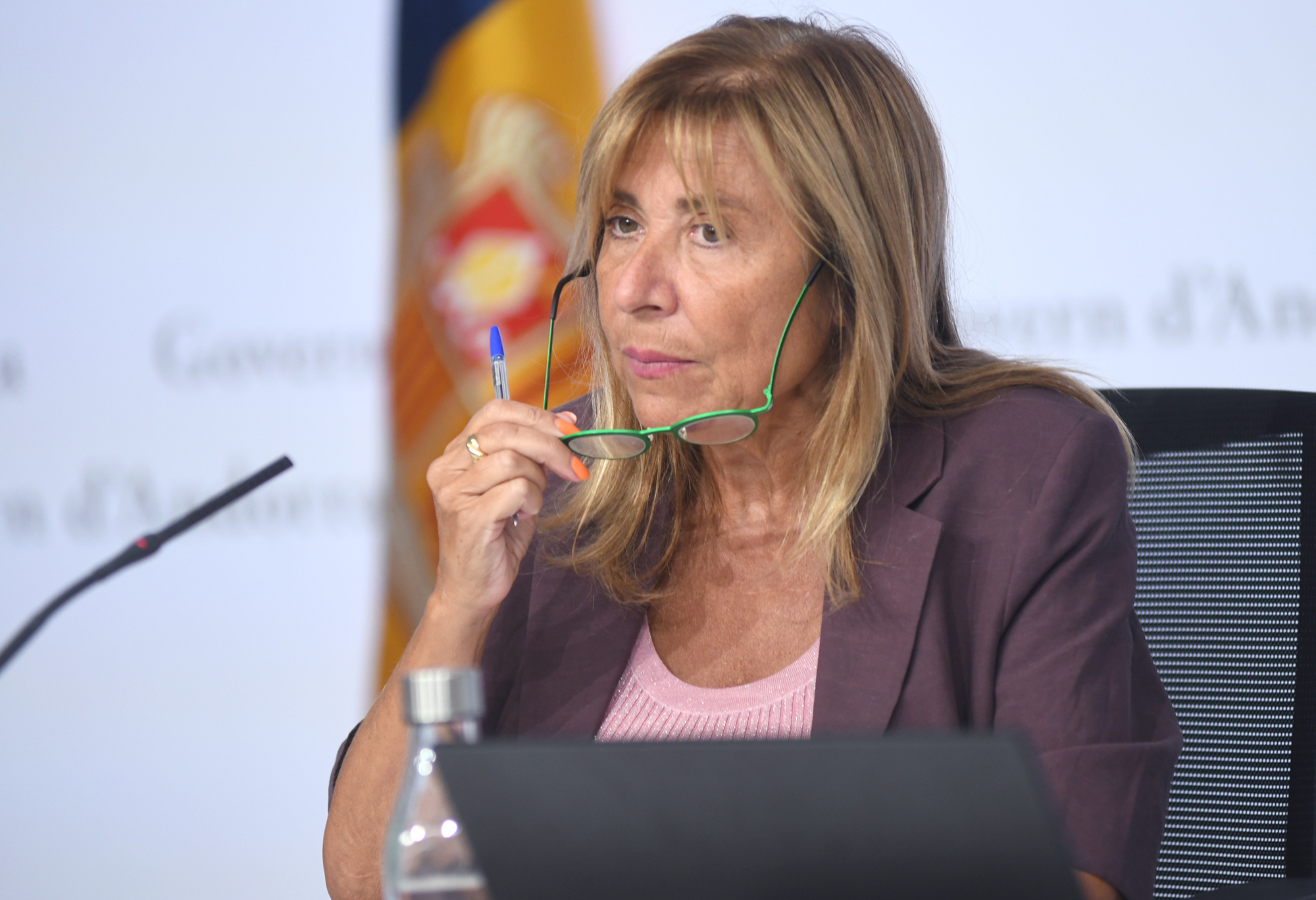 Minister Conxita Marsol in the presentation of the temporary rental aid program