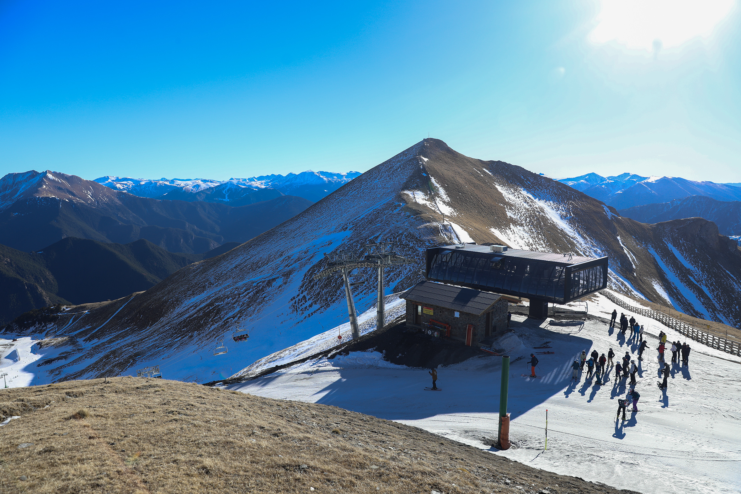 The Port Negre chairlift, where the union will pass.