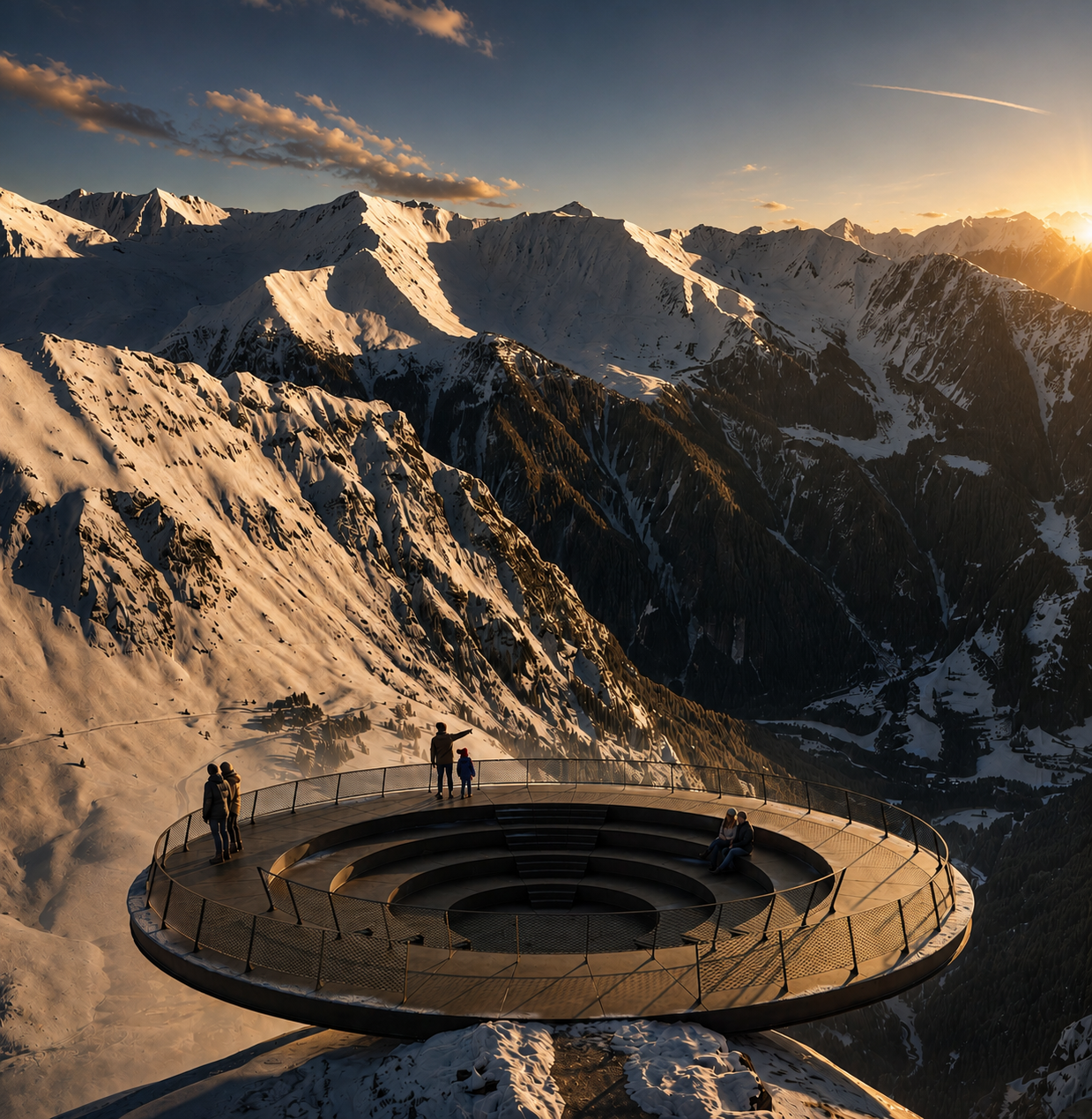 'Render' of the astronomical viewpoint in La Massana.