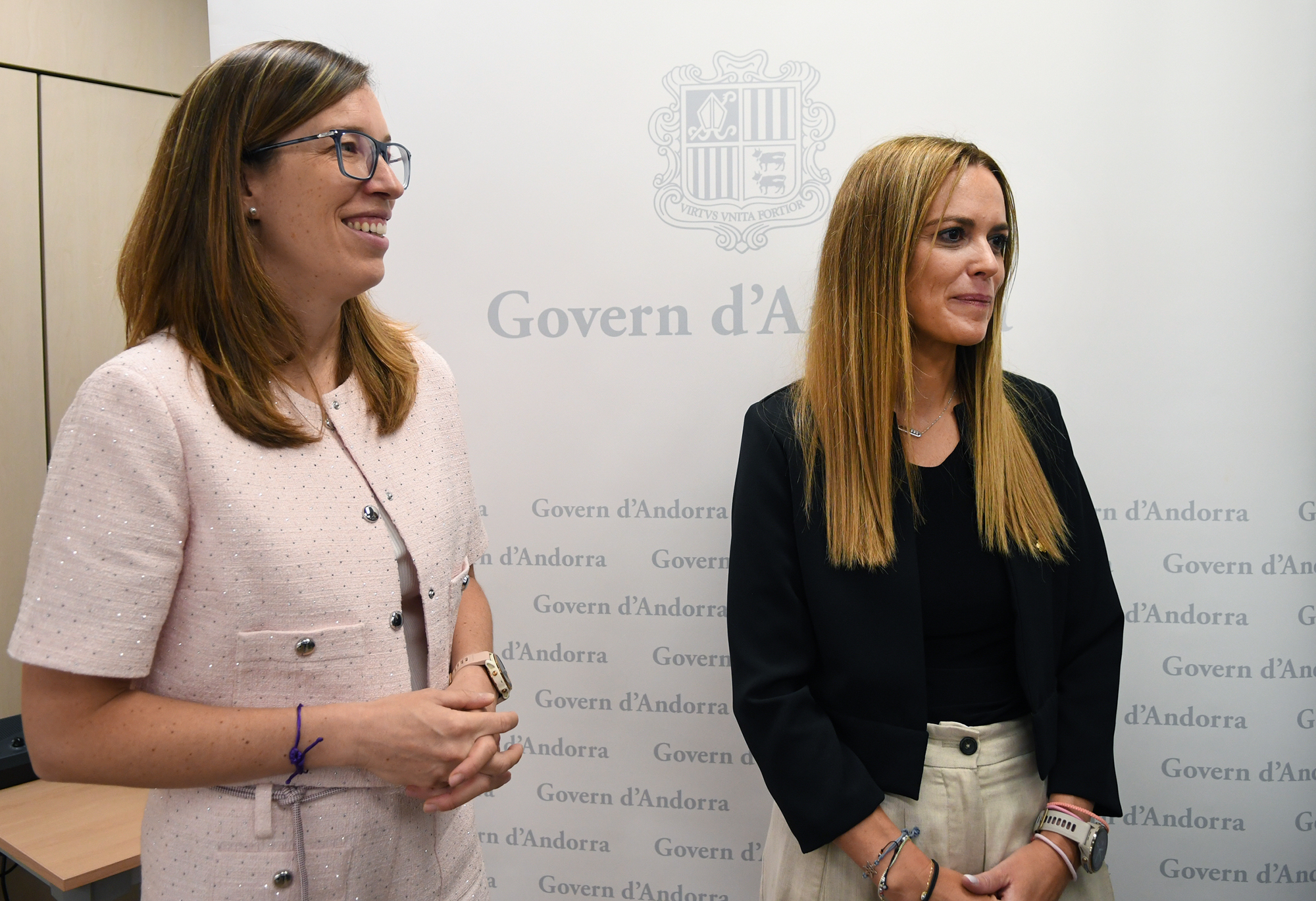 Mariona Cadena, Secretary of State for Equality and Citizen Participation and Laura Camps, Secretary of State for Economy, Work and Housing